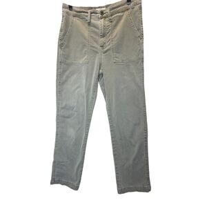 Madewell Utility Straight-Leg Pants Women’s 28 Faded Olive‎ Casual Workwear